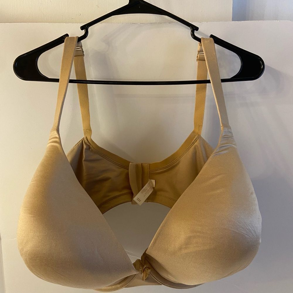 Cacique 44h uplift plunge beige bow bra‎